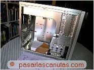 foto de caja de aluminio de pc sin tapa - ensamblaje de pc - bricolaje de pc