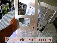 foto del embellecedor de aluminio del frontal de la caja del aluminio del ordenador - ensamblaje de pc - bricolaje de pc