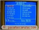 pantalla inicial de la configuraci�n de la BIOS